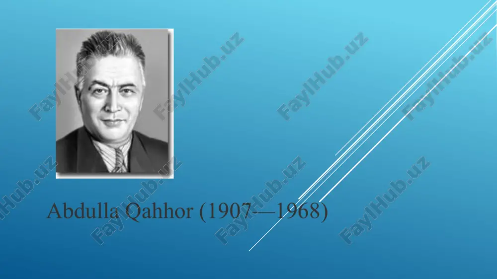abdulla qahhor — PPTX