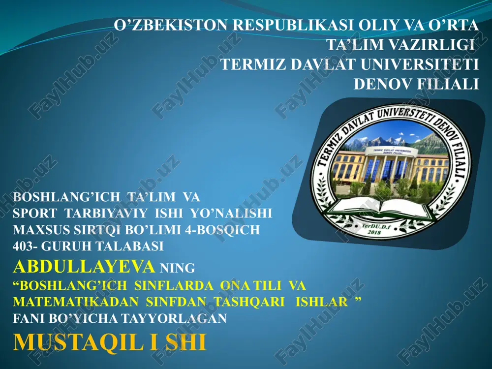sinfdan tashqari o’qish uchun kitob tanlash tamoyillari — PPTX