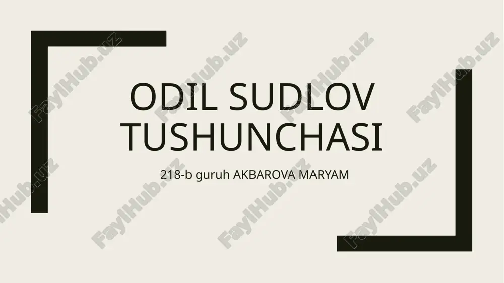 odilsudlov tushunchasi — PPTX