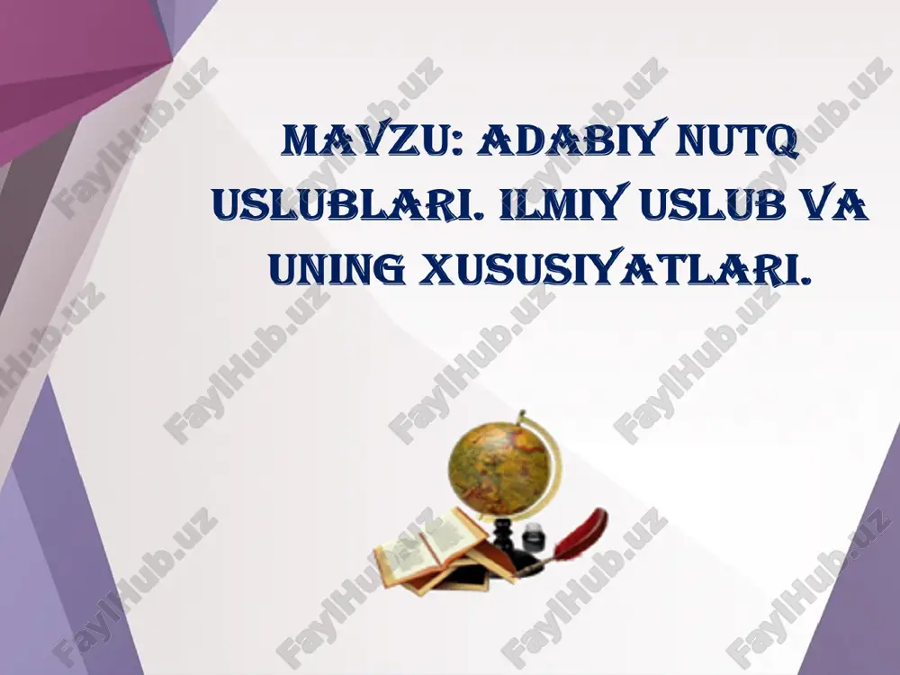uslubiyat — PPTX
