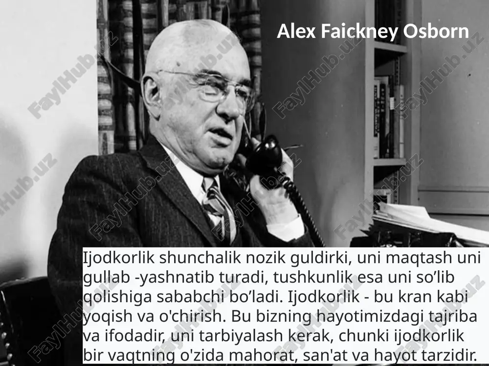 alex faickney osborn — PPTX
