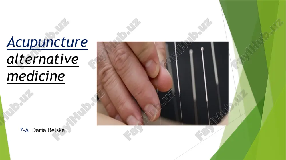 acupuncture — PPTX