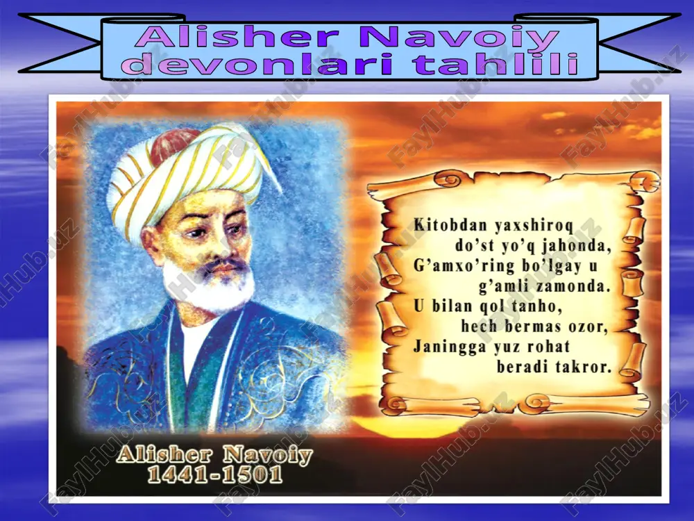 alisher navoiy devonlari — PPTX