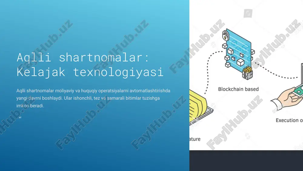 aqlli shartnomalar — PPTX