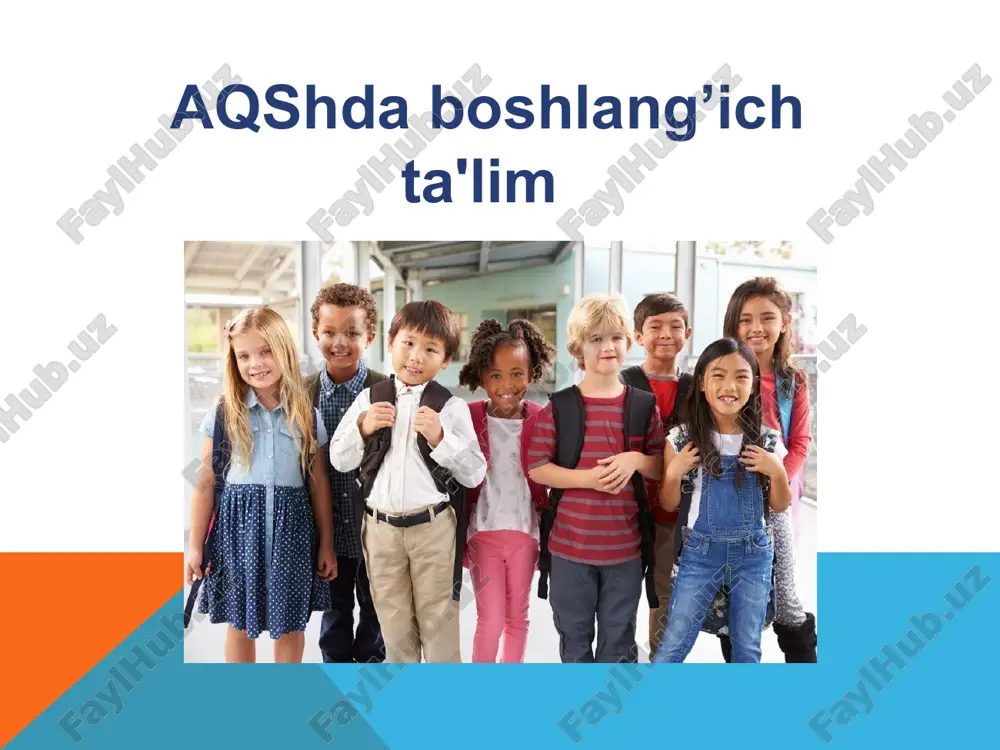 aqshda boshlang'ich ta'lim — PPTX