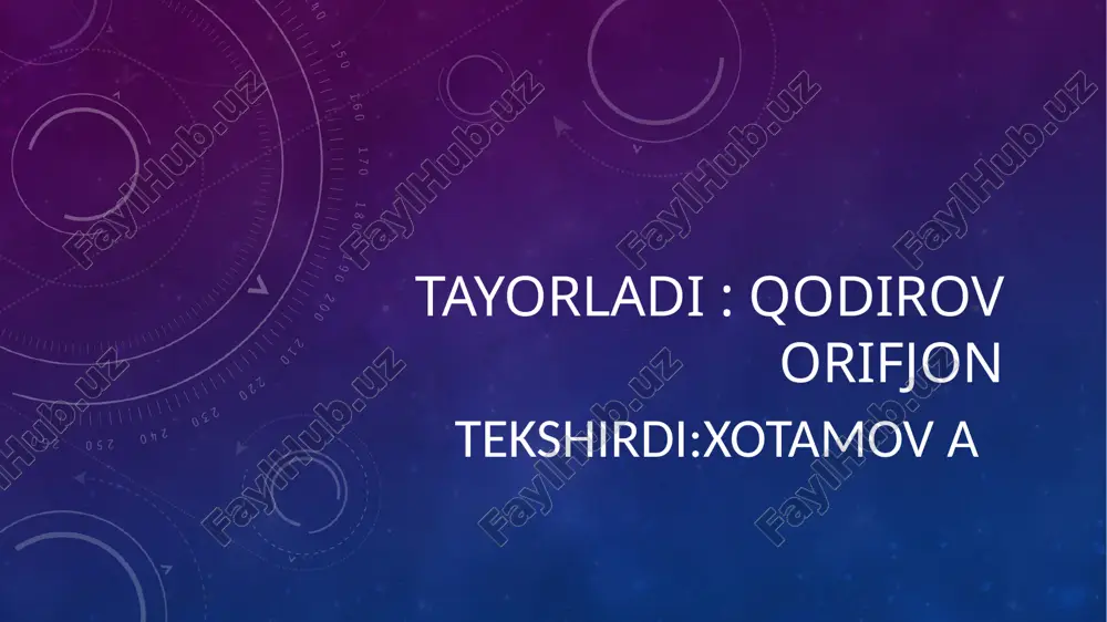 auditning rejalashtirilishi — PPTX
