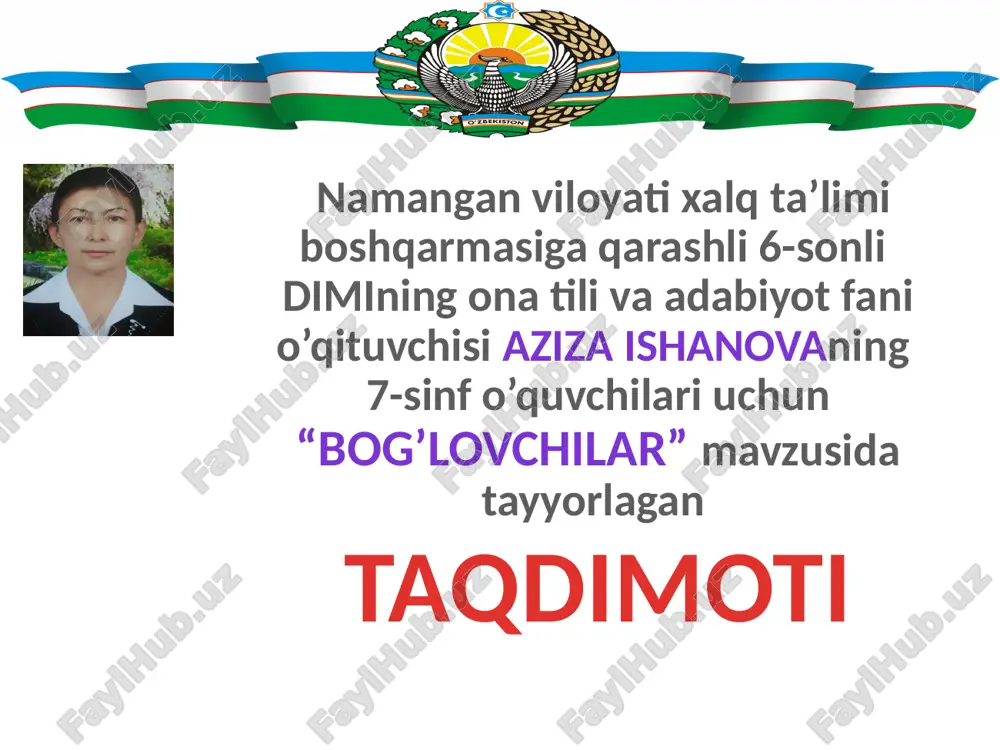 bog'lovchilar — PPTX