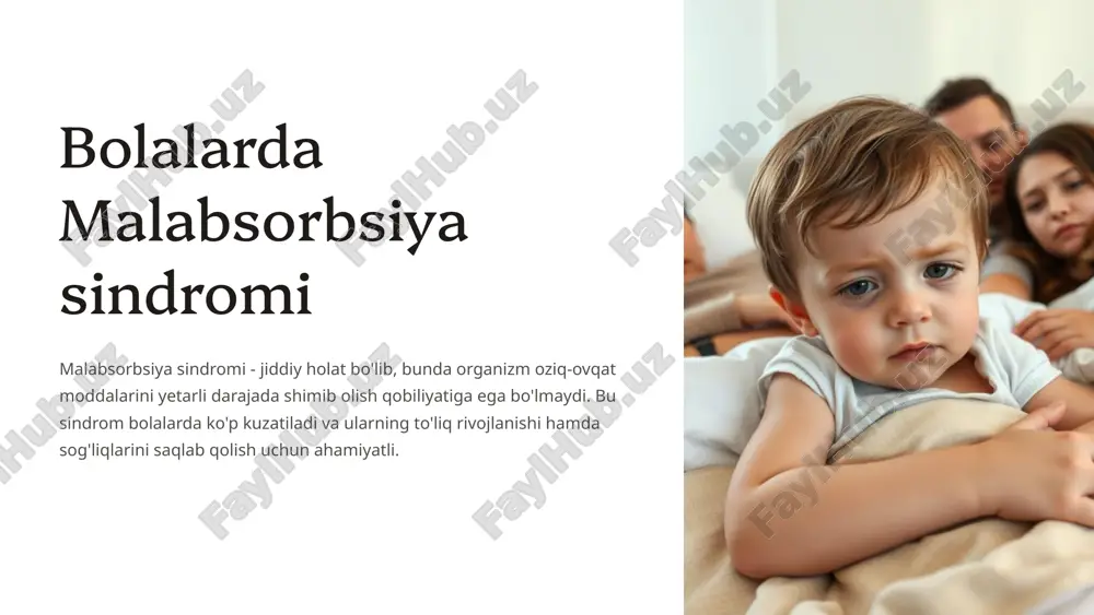 malabsorbsiya sindromi — PPTX