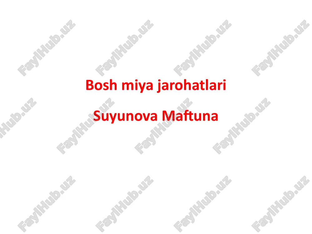 boshmiyajarohatlari — PPTX