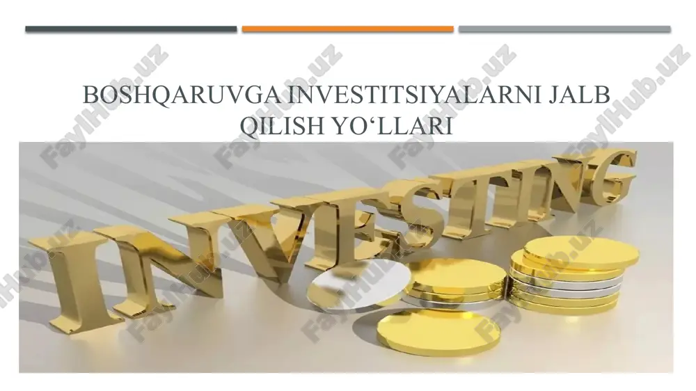 investitsiya — PPTX