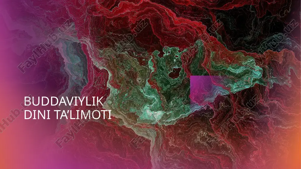 buddaviylik dini ta'limoti — PPTX