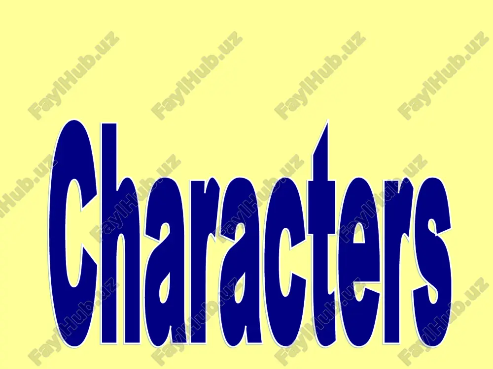 characters — PPT