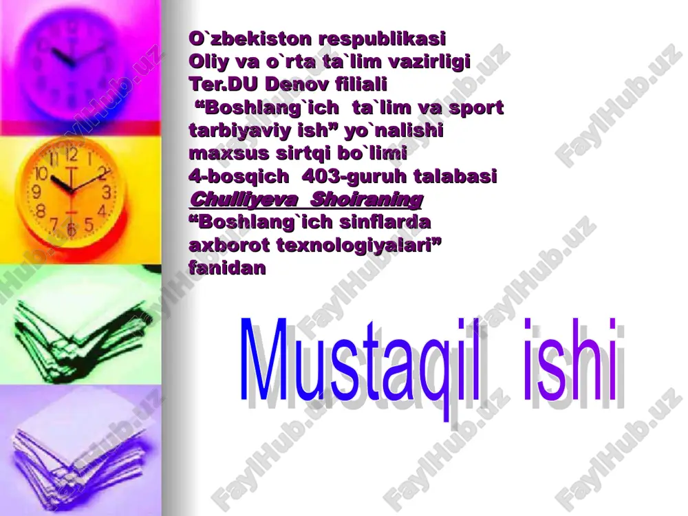 fayllarni arxivlash va arxiv fayllarni ochish. — PPT