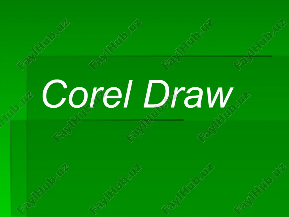 corel draw — PPT