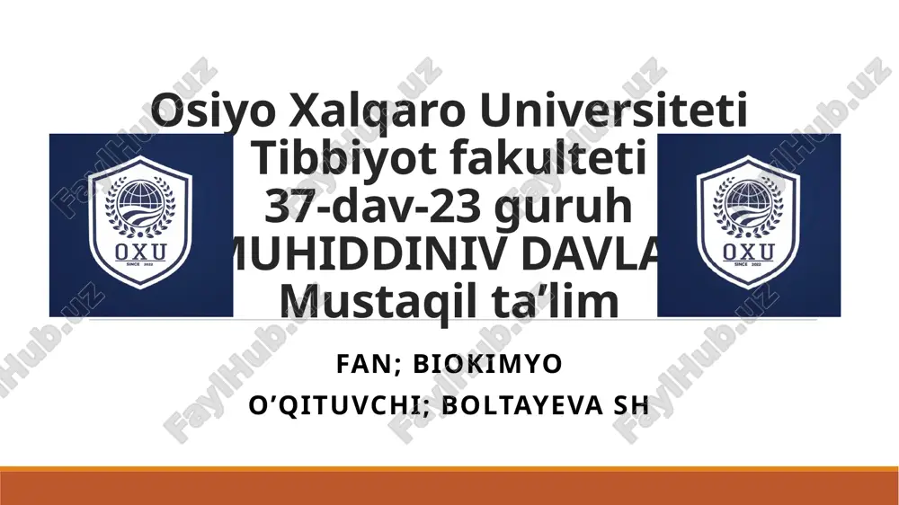 metabolik sindrom kelib chiqish sabablari va uning asoslari asoratlari — PPTX