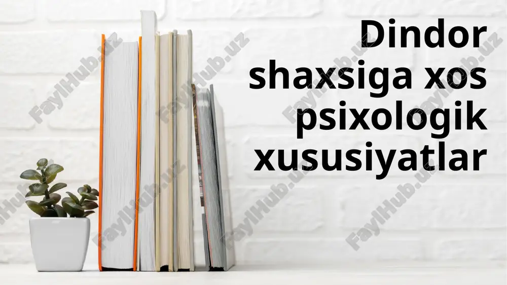 din psixologiyasi — PPTX