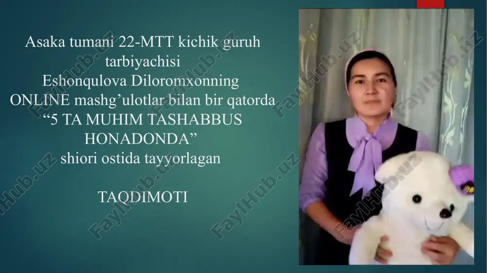 5 tamuhim tashabbushonadonda shiori — PPTX