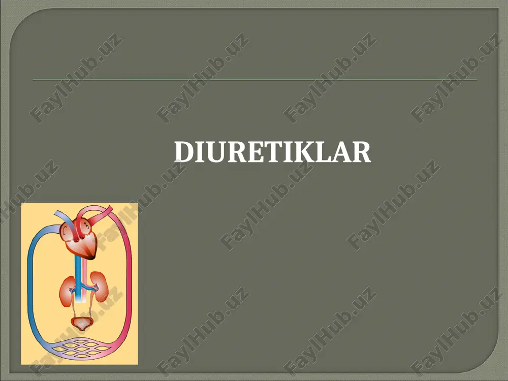 diuretiklar — PPT