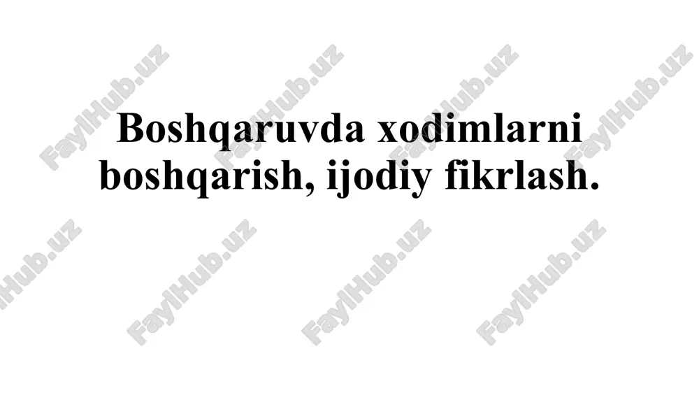boshqaruvdaxodimlarniboshqarish,ijodiyfikrlash — PPTX