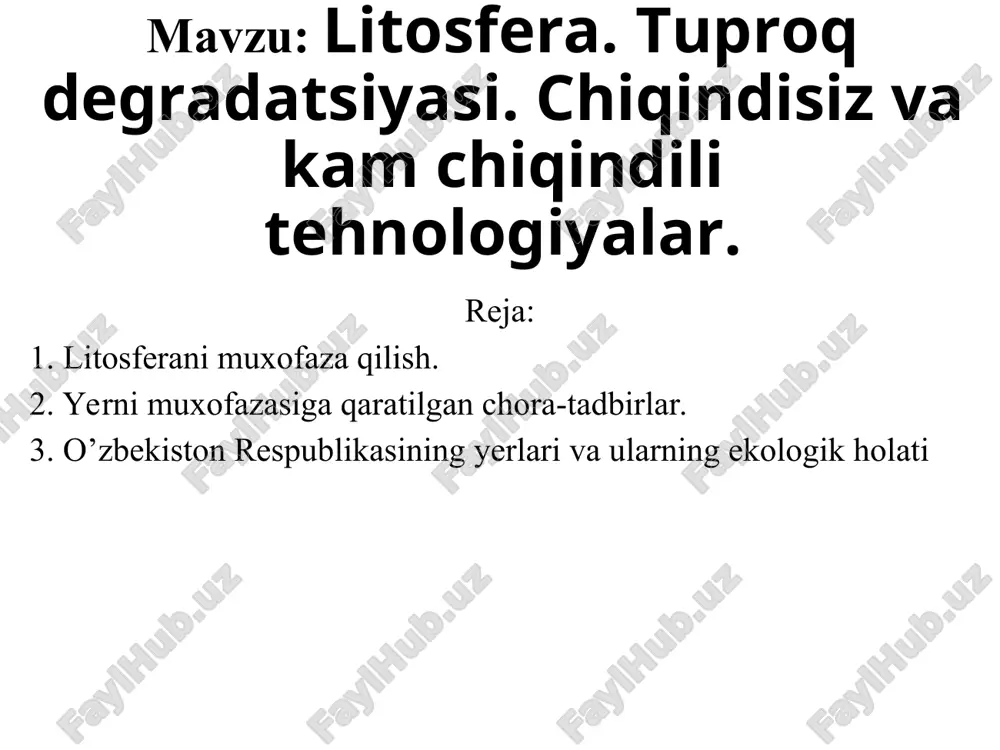 litosfera.tuproqdegradatsiyasi — PPT