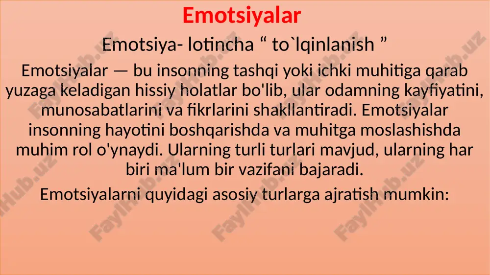 emotsiyalar — PPTX