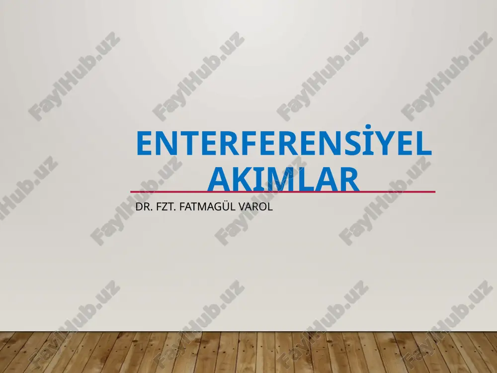 enterferensi̇yel akimlar — PPTX