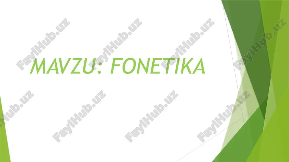 fonetika — PPTX