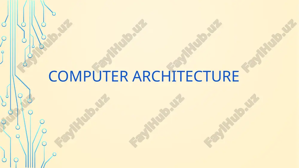 computerarchitecture — PPTX