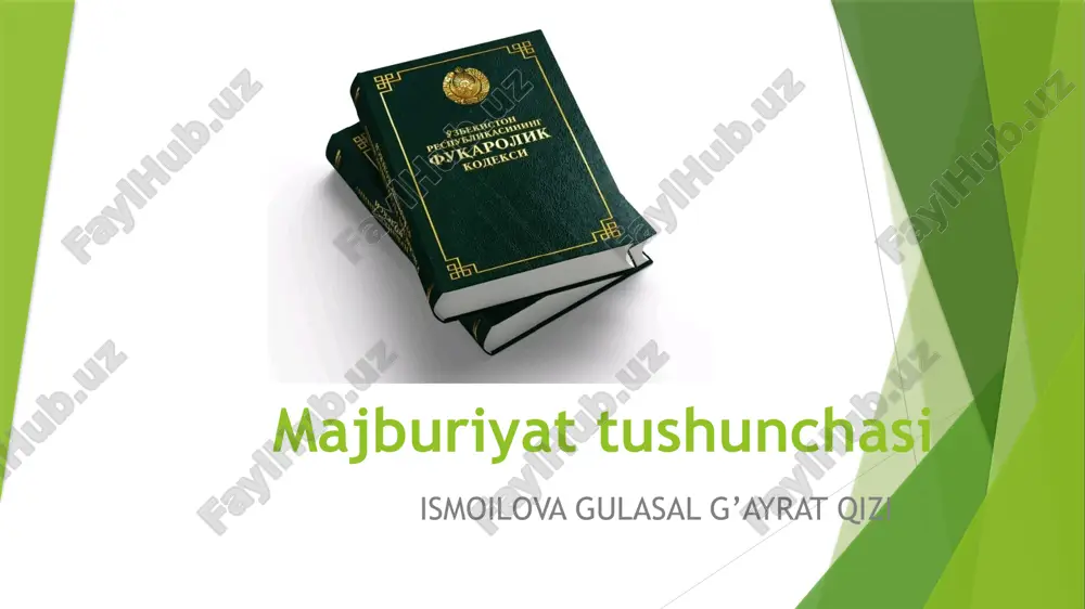 majburiyattushunchasi — PPTX