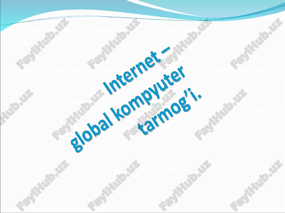 internet — PPT