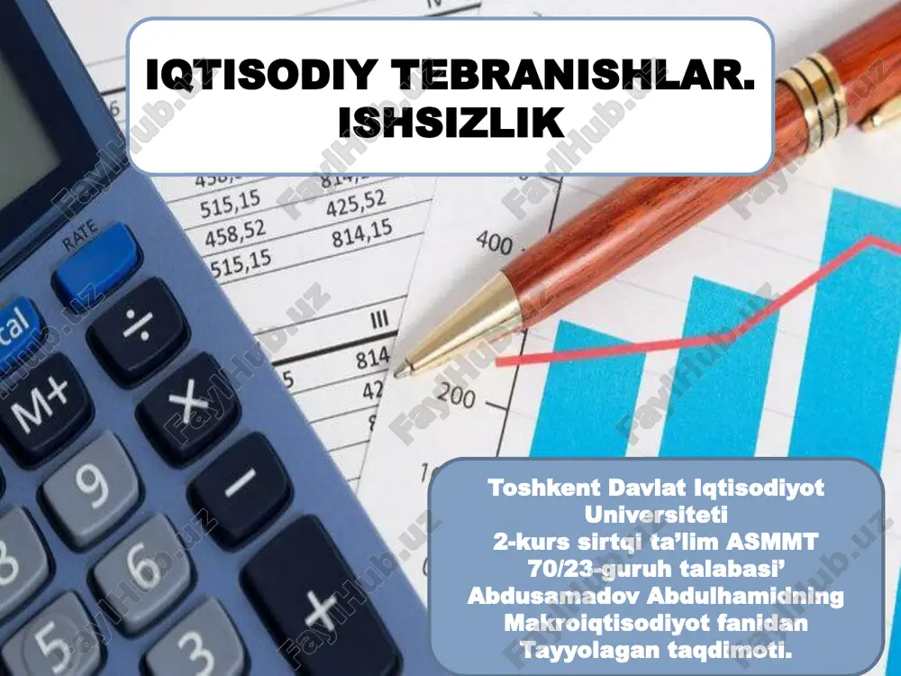 ishsizlik — PPTX