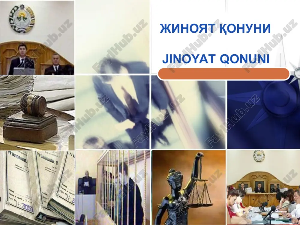 jinoyat qonuni — PPT
