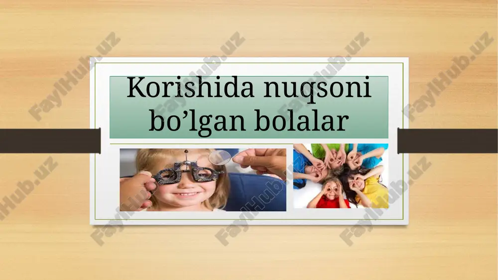 korishidanuqsonibo’lgan bolalar — PPTX