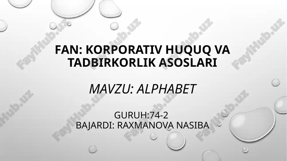 alphabet — PPTX