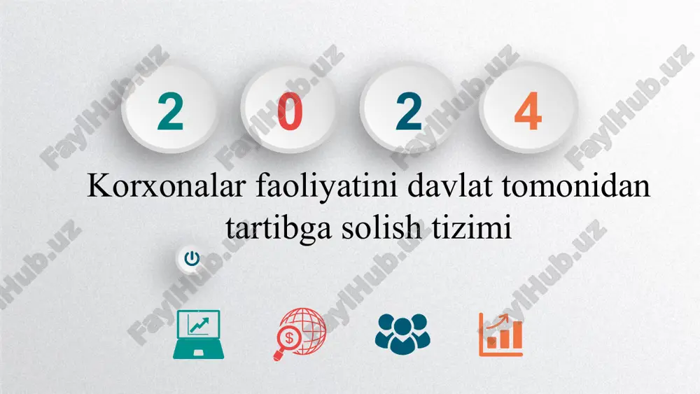 korxonalar faoliyati ni davlat tomoni dan tartibga solish — PPTX