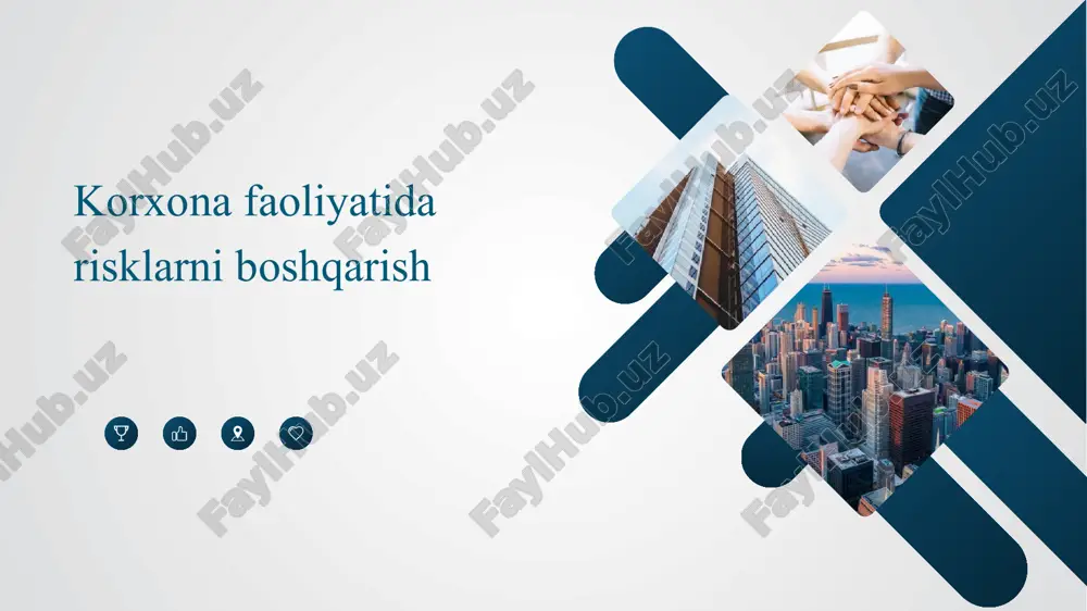 korxonafoliatidagi risklarni boshqarish — PPTX