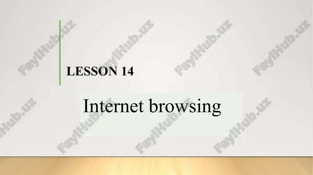 internet browsing — PPTX