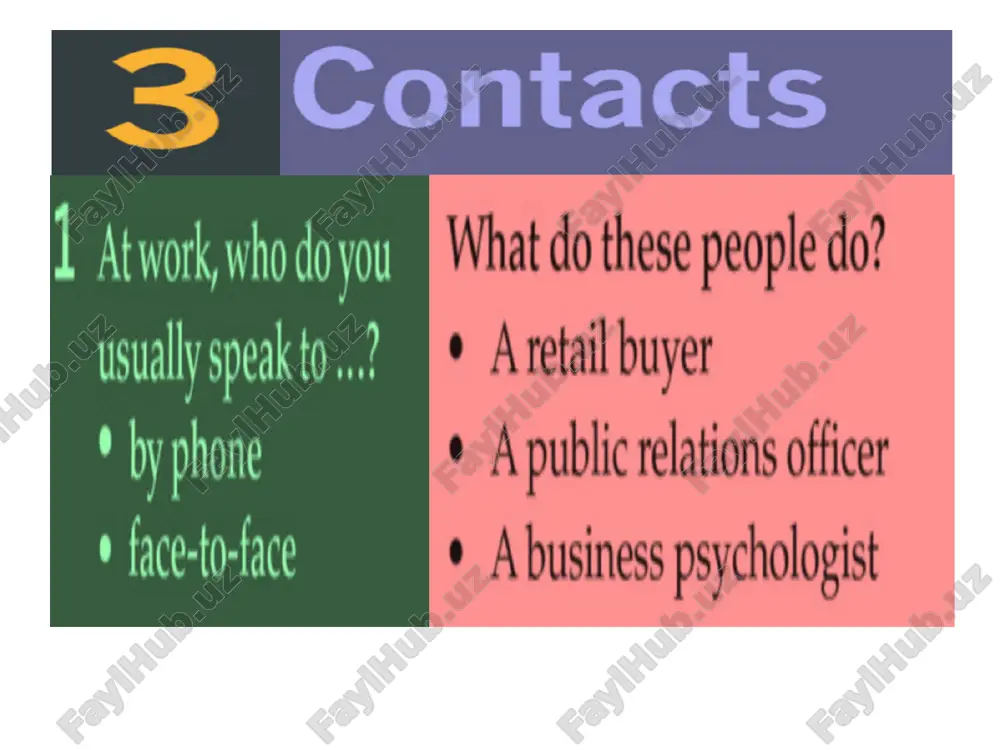 what do these people do? — PPT