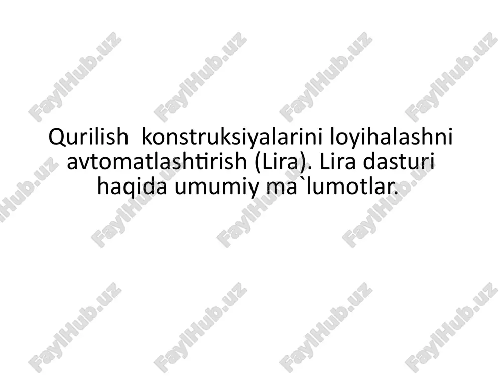 lira dasturi — PPTX