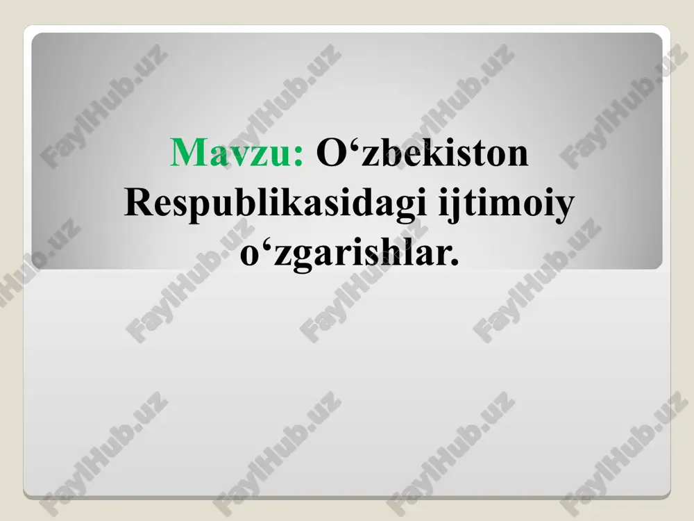 ijtimoiy himoya va rivojlanish — PPT