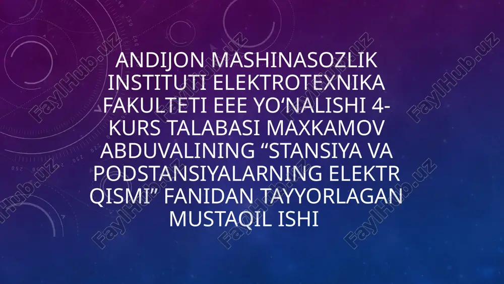 tok transformatorlarining xatoliklari — PPTX