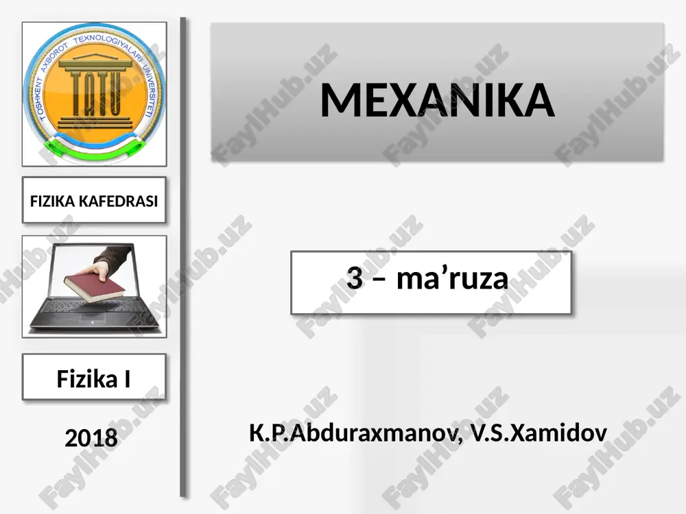 mexanika — PPTX