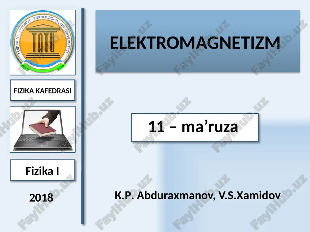 elektromagnetizm — PPTX