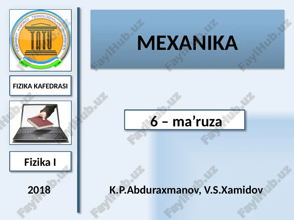 mexanika — PPTX