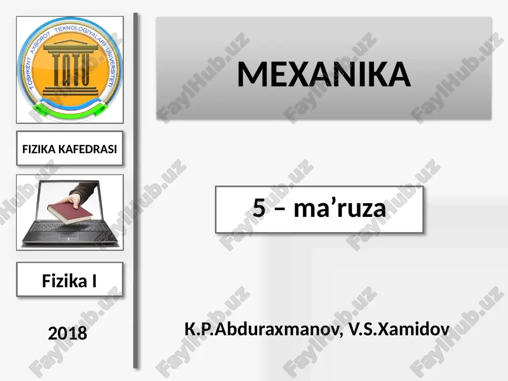 mexanika — PPTX