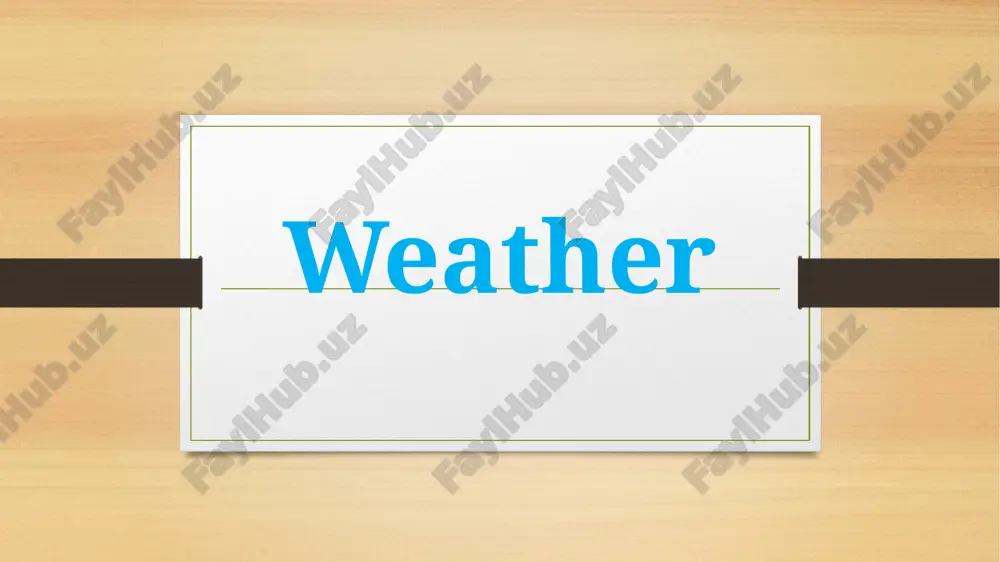 weather — PPTX