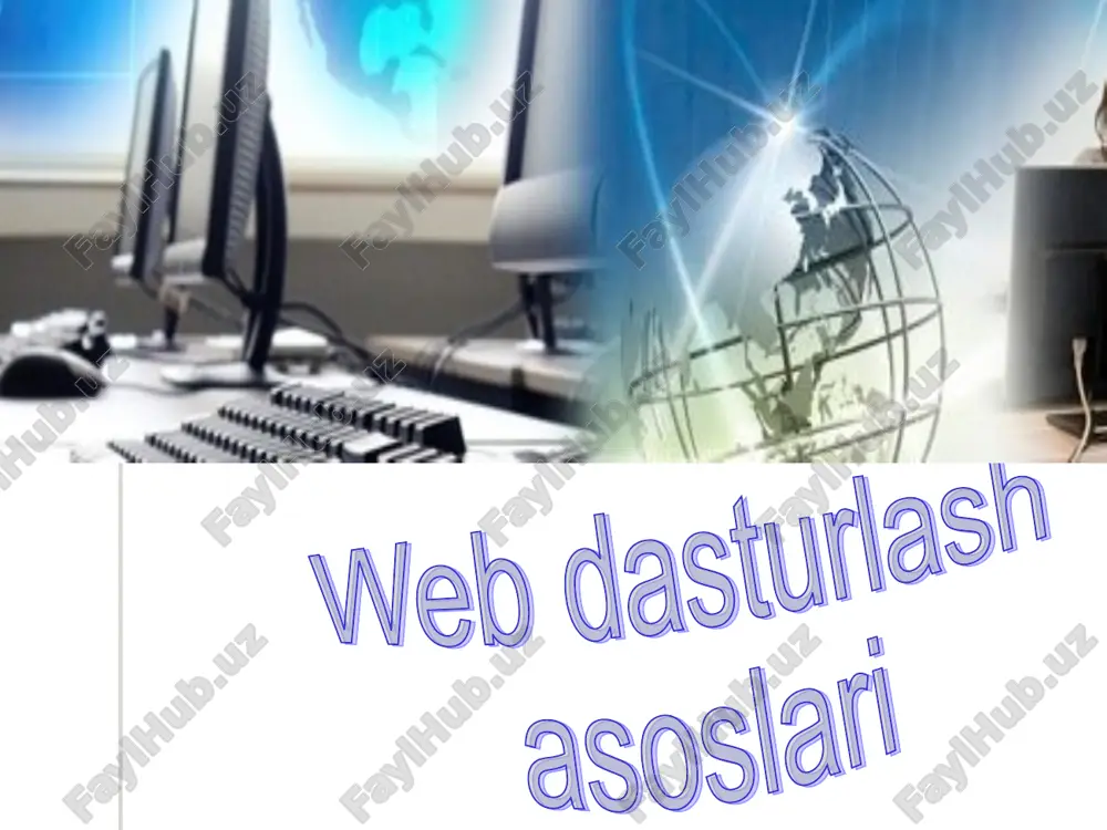 web dasturlash asoslari — PPT