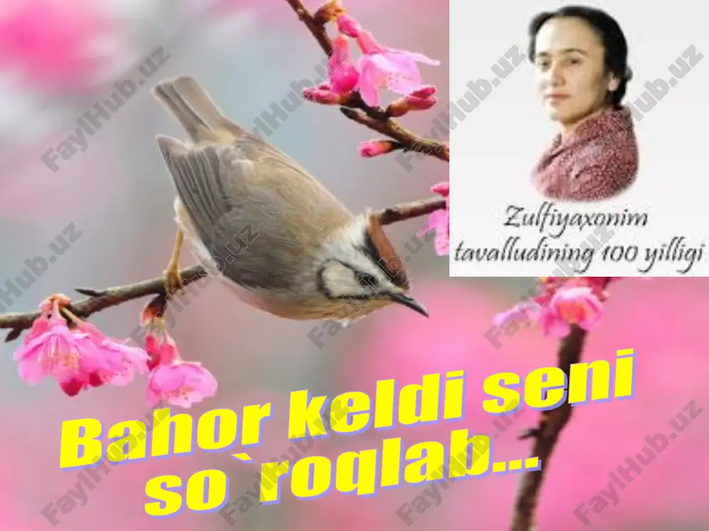 zulfia isroilova hayoti va ijodi — PPT