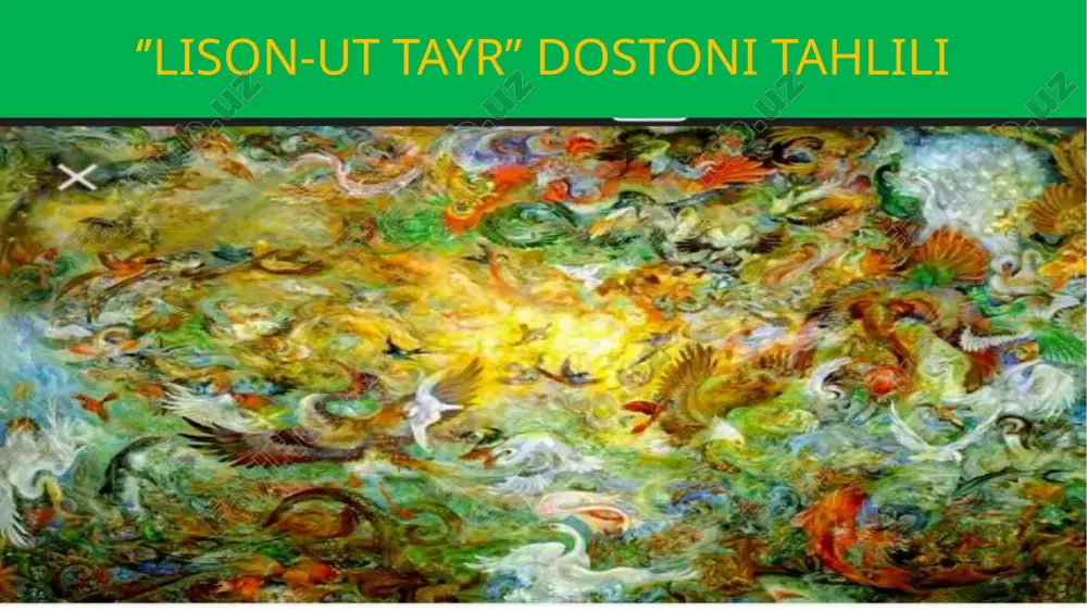 lison-ut tayr dostoni tahliyi — PPTX