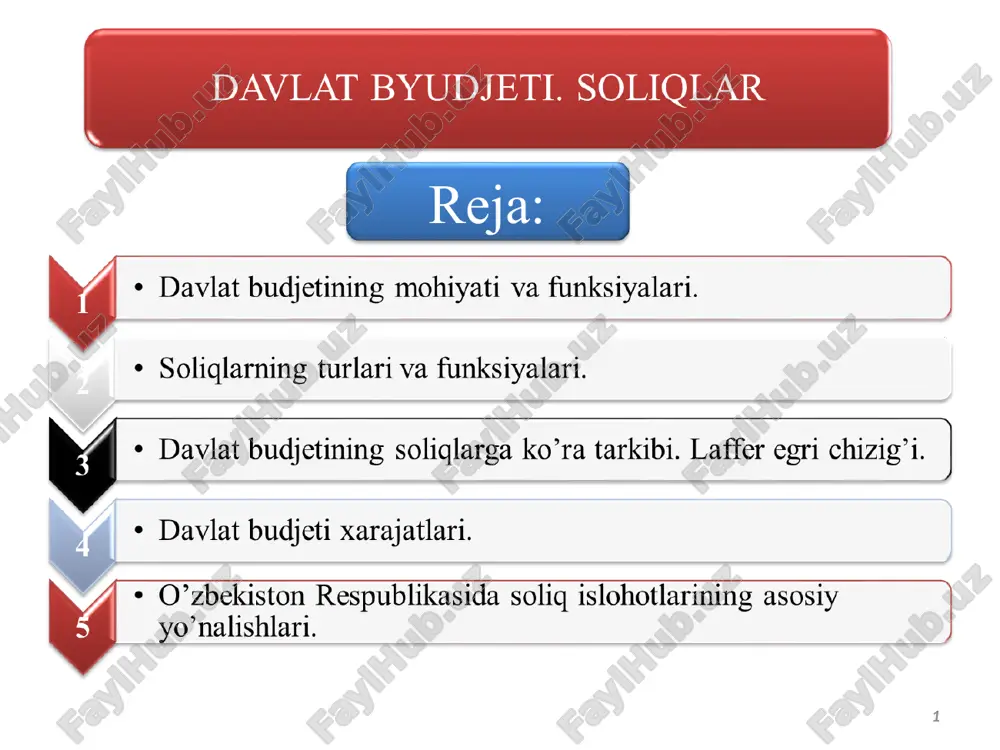 davlat byudjeti. soliqlar — PPT